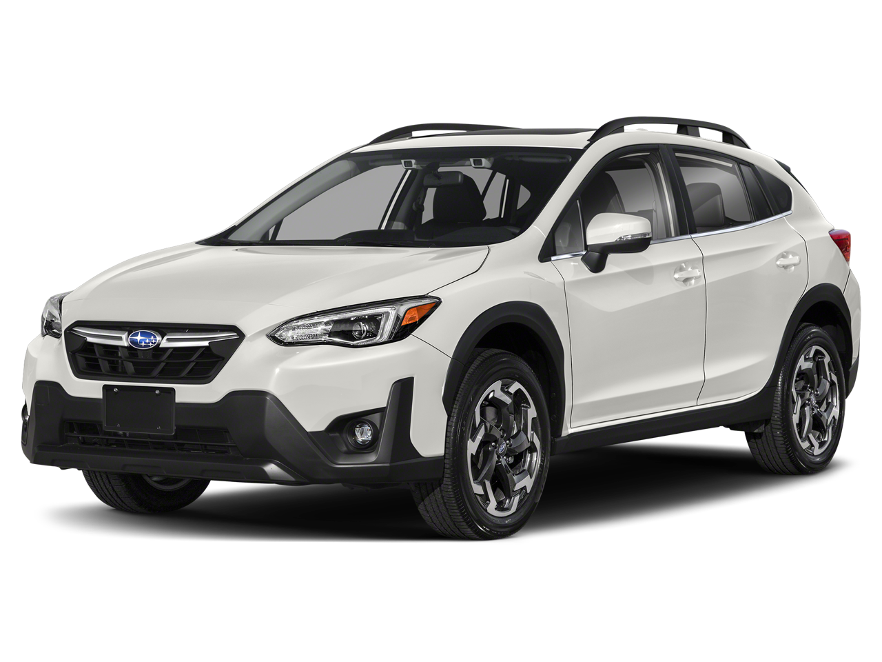 2021 Subaru Crosstrek Limited in Silver — front three-quarter view