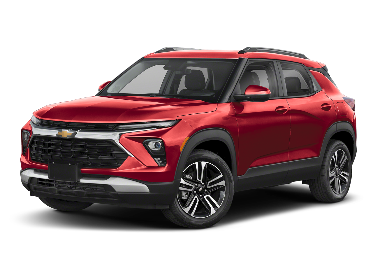 2025 Chevrolet Trailblazer LT in Crimson Metallic — front three-quarter view