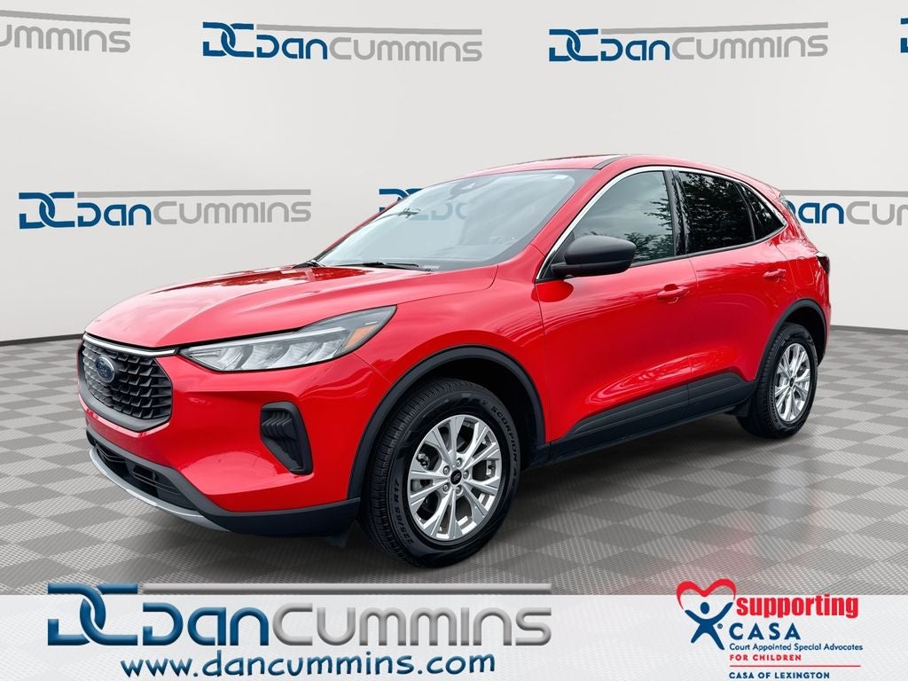 2024 Ford Escape Active in Race Red — front three-quarter view