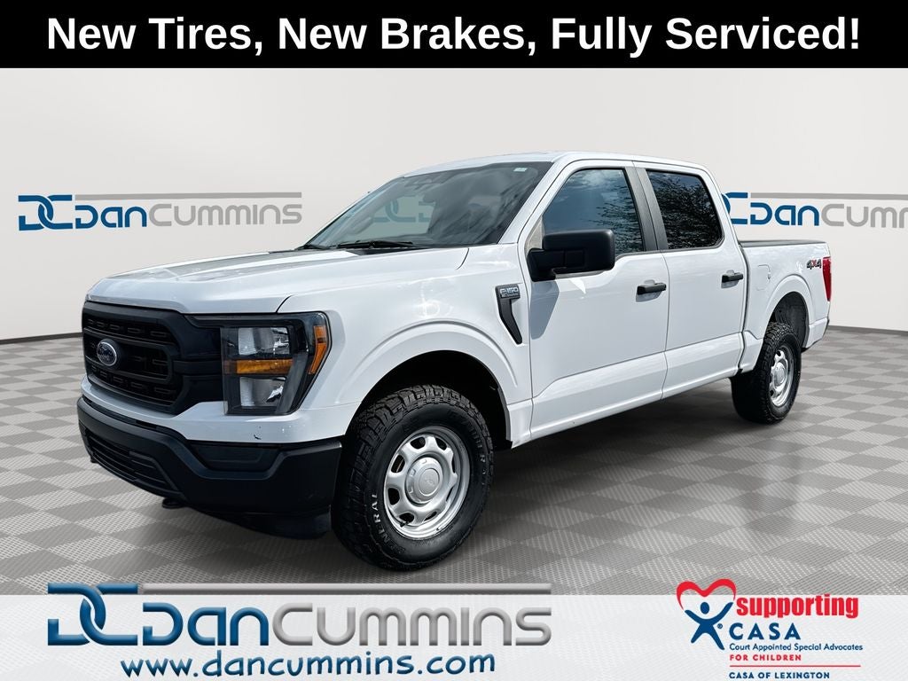 2023 Ford F-150 XL in Oxford White — front three-quarter view