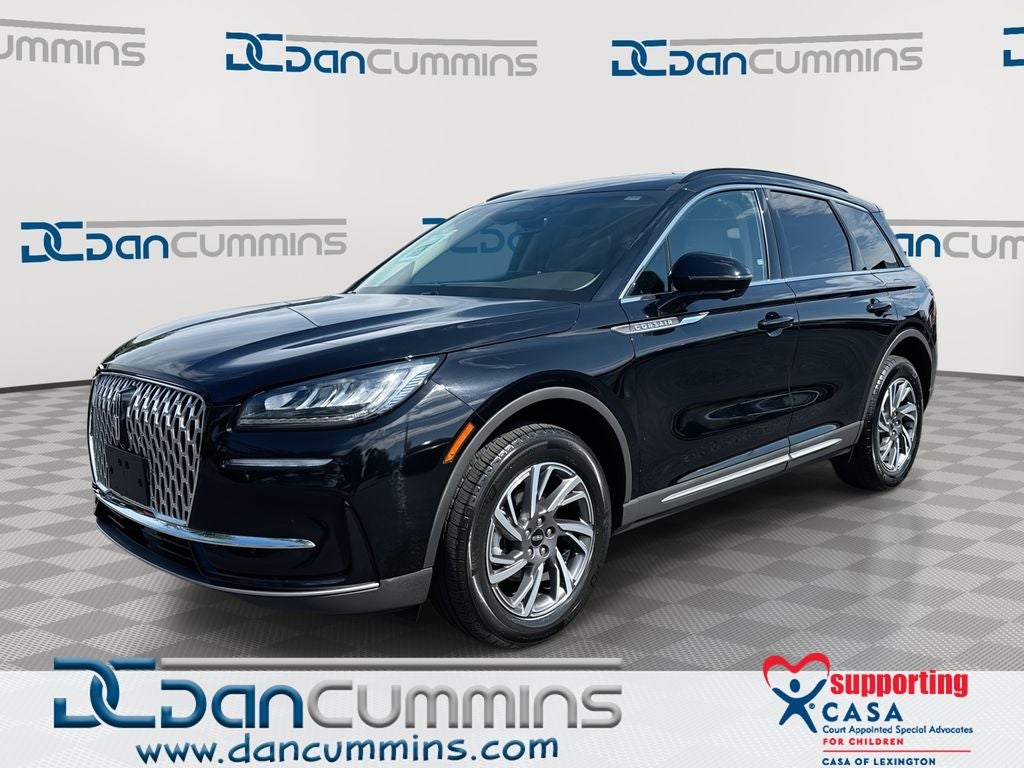2024 Lincoln Corsair Premiere in Black Metallic — front three-quarter view