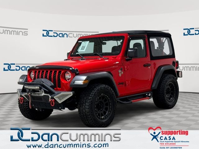 2024 Jeep Wrangler Sport in Firecracker Red Clearcoat — front three-quarter view