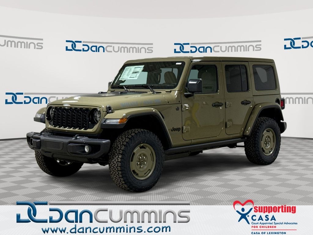 2026 Jeep Wrangler Willys 41 in 41 Exterior Paint — front three-quarter view