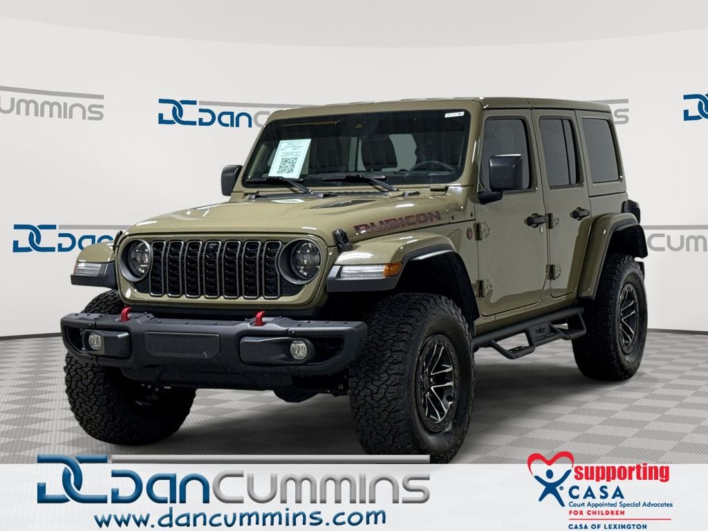 2025 Jeep Wrangler Rubicon X in 41 — front three-quarter view