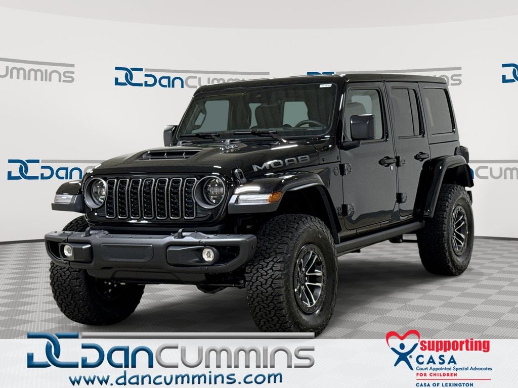 2026 Jeep Wrangler Moab 392 in Black Clear-Coat Exterior Paint — front three-quarter view