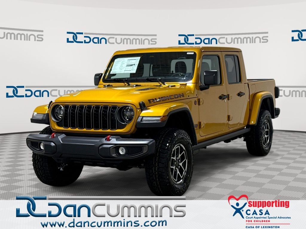 2026 Jeep Gladiator Rubicon in Goldilocks — front three-quarter view