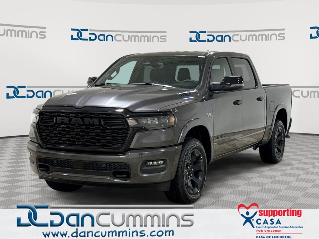 2026 RAM 1500 Big Horn/Lone Star in Granite Crystal Metallic Clear-Coat Exterior Paint — front three-quarter view