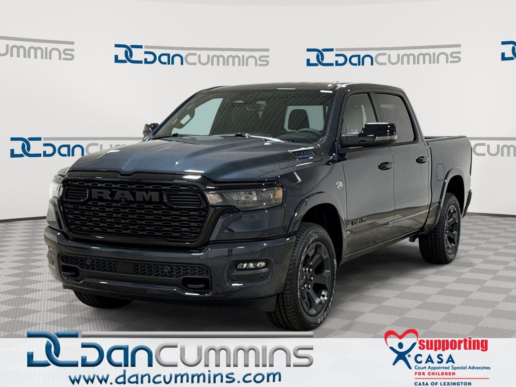 2026 RAM 1500 Big Horn/Lone Star in Forged Blue Metallic Exterior Paint — front three-quarter view