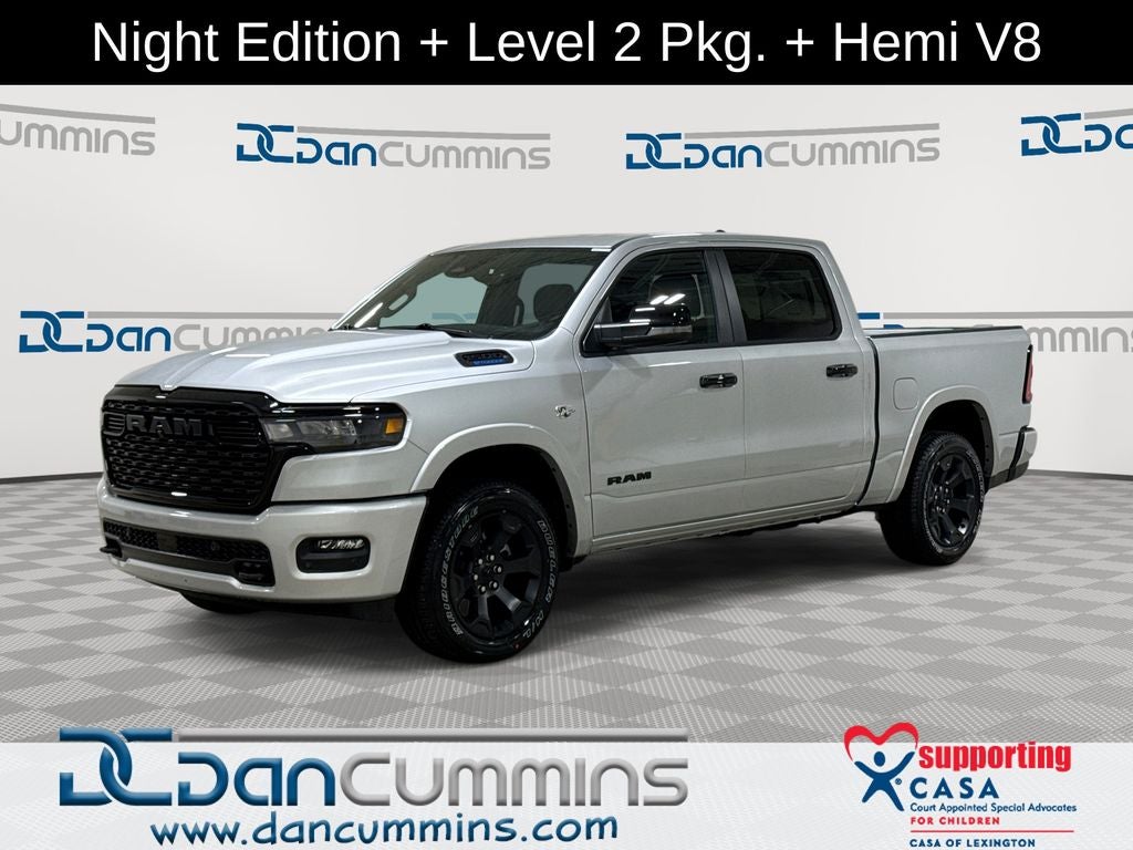 2026 RAM 1500 Big Horn/Lone Star in Silver Zynith Exterior Paint — front three-quarter view