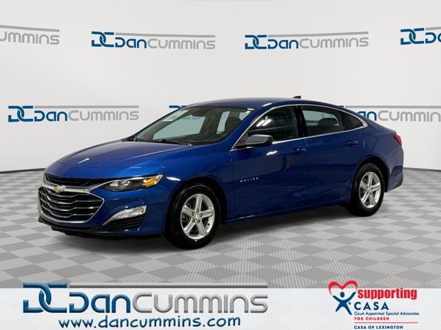 2023 Chevrolet Malibu LS 1FL in Riverside Blue Metallic — front three-quarter view
