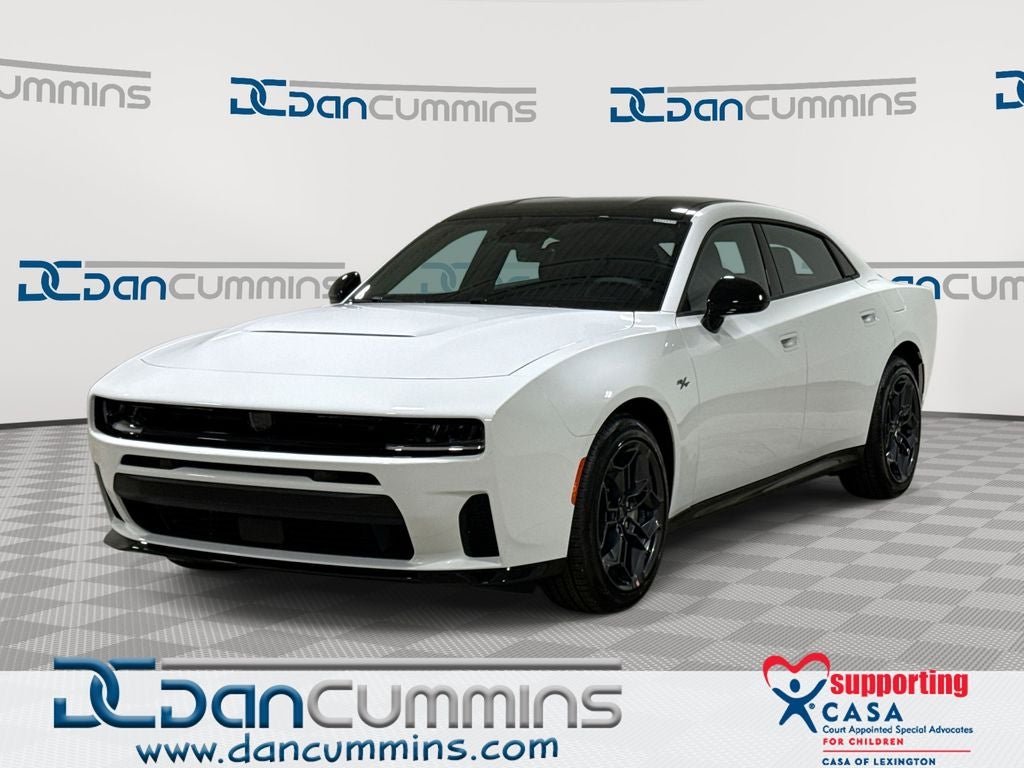 2026 Dodge Charger R/T in White Knuckle Exterior Paint — front three-quarter view