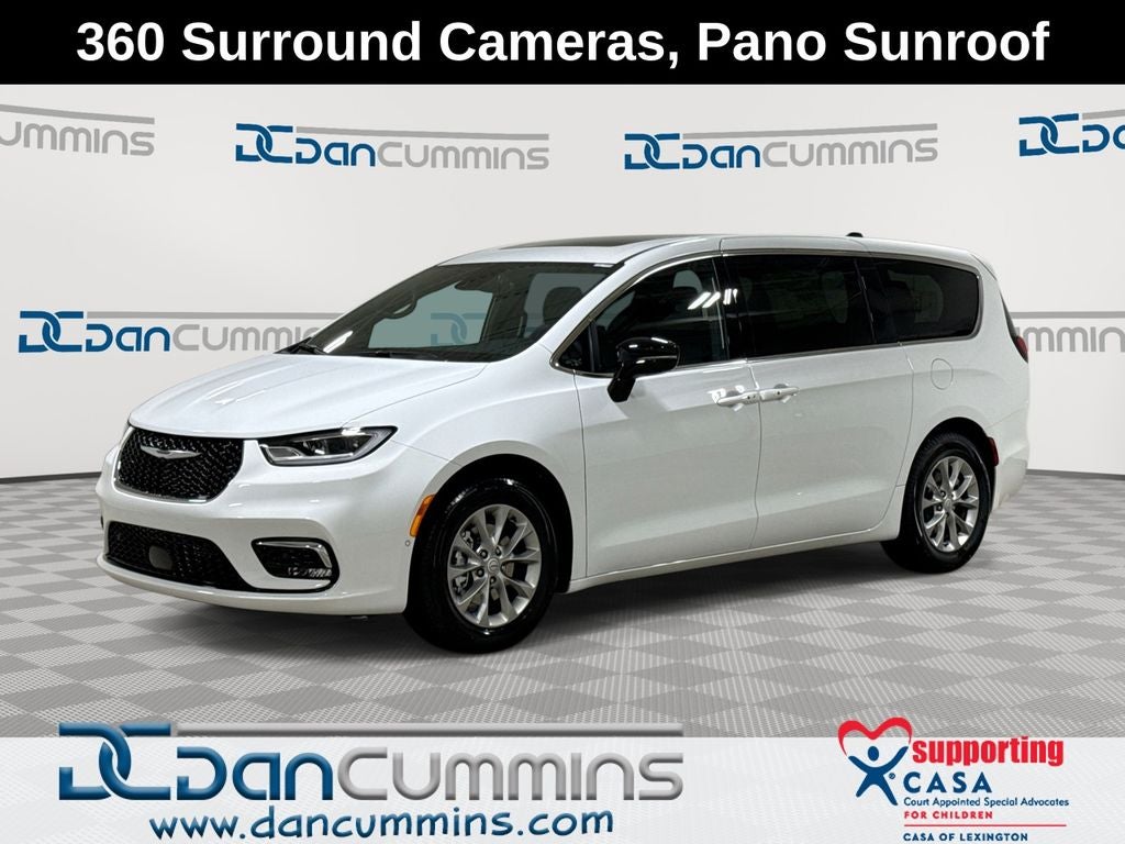 2026 Chrysler Pacifica Limited in Bright White Clear-Coat Exterior Paint — front three-quarter view