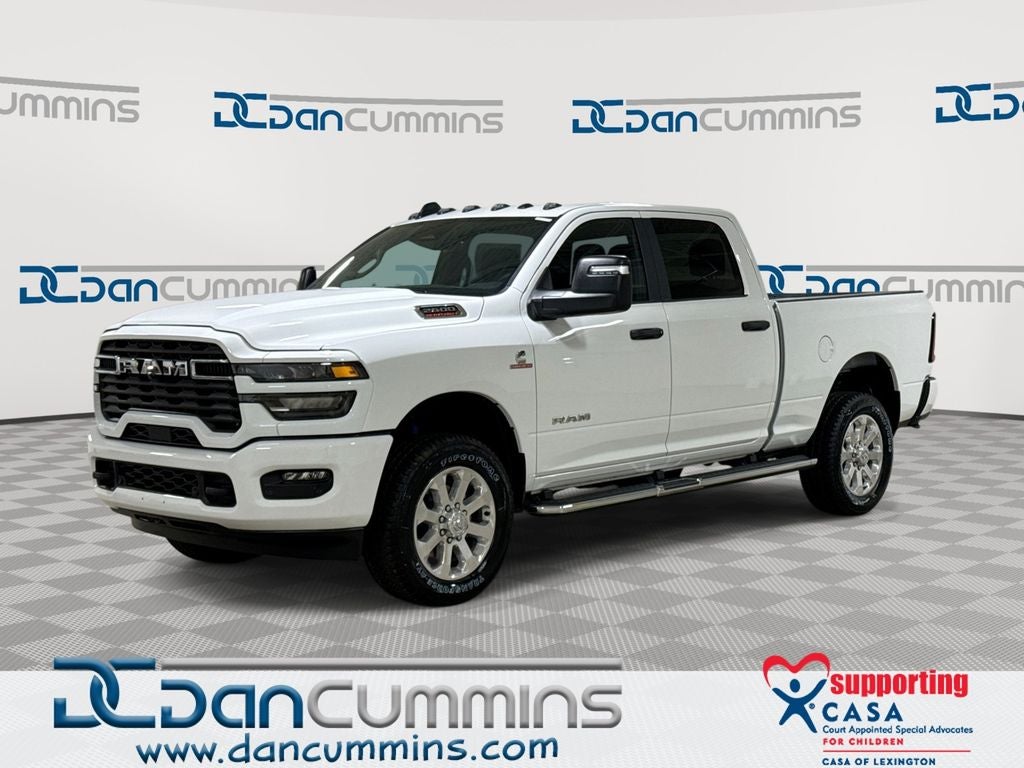 2026 RAM 2500 Big Horn in Bright White Clear-Coat Exterior Paint — front three-quarter view