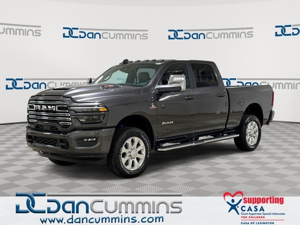 2026 RAM 2500 Laramie in Granite Crystal Metallic Clear-Coat Exterior Paint — front three-quarter view
