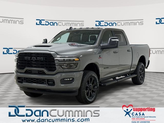 2026 RAM 2500 Laramie in Ceramic Gray Clear-Coat Exterior Paint — front three-quarter view