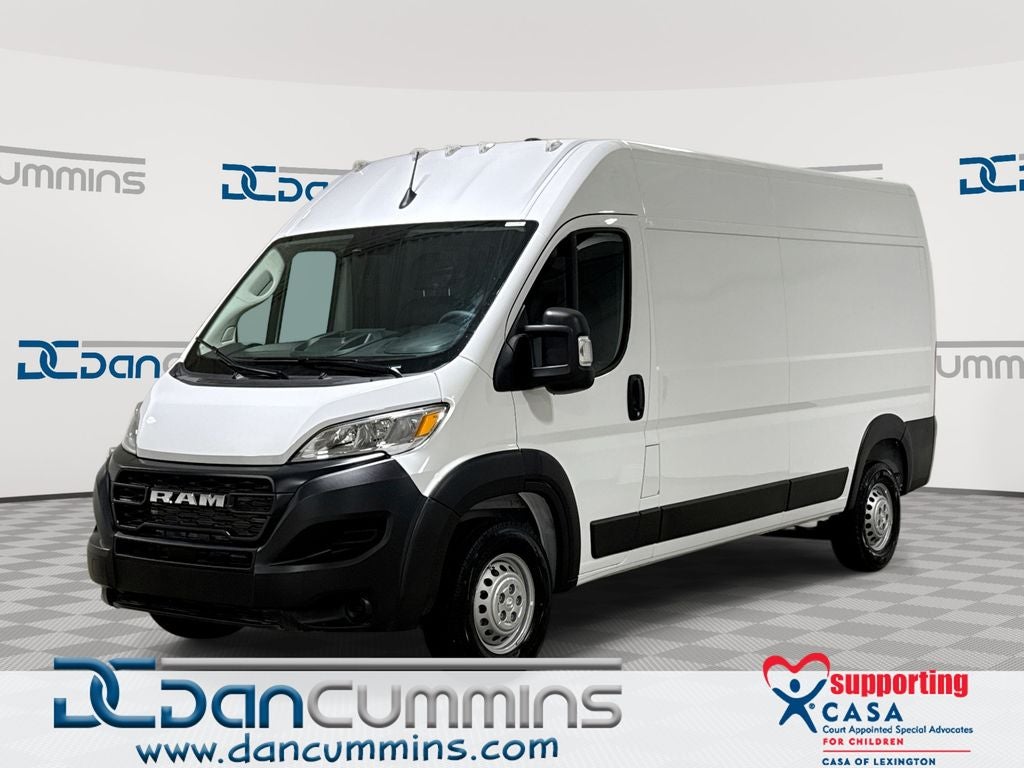 2026 RAM ProMaster 2500 High Roof in Bright White Clear-Coat Exterior Paint — front three-quarter view