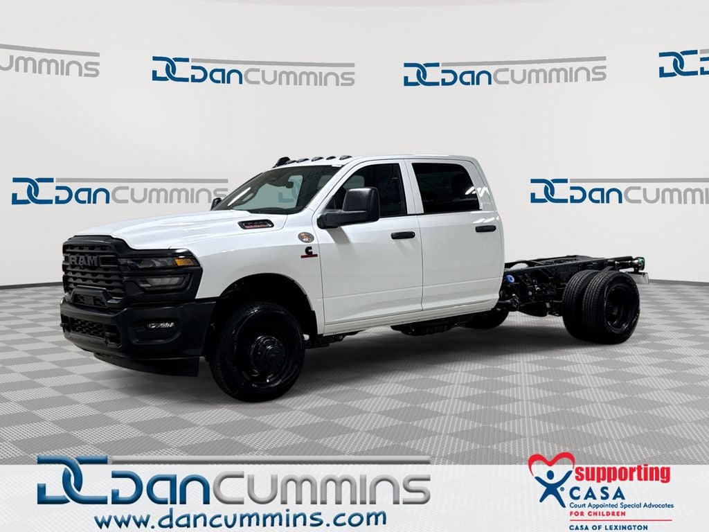 2026 RAM 3500 Tradesman in Bright White Clear-Coat Exterior Paint — front three-quarter view