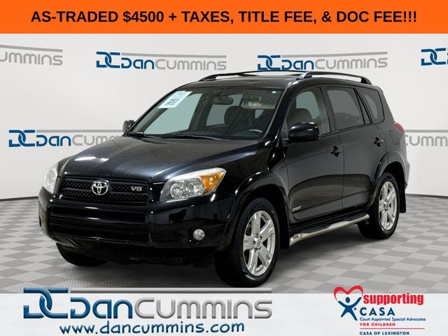 2006 Toyota RAV4 Sport in Black — front three-quarter view