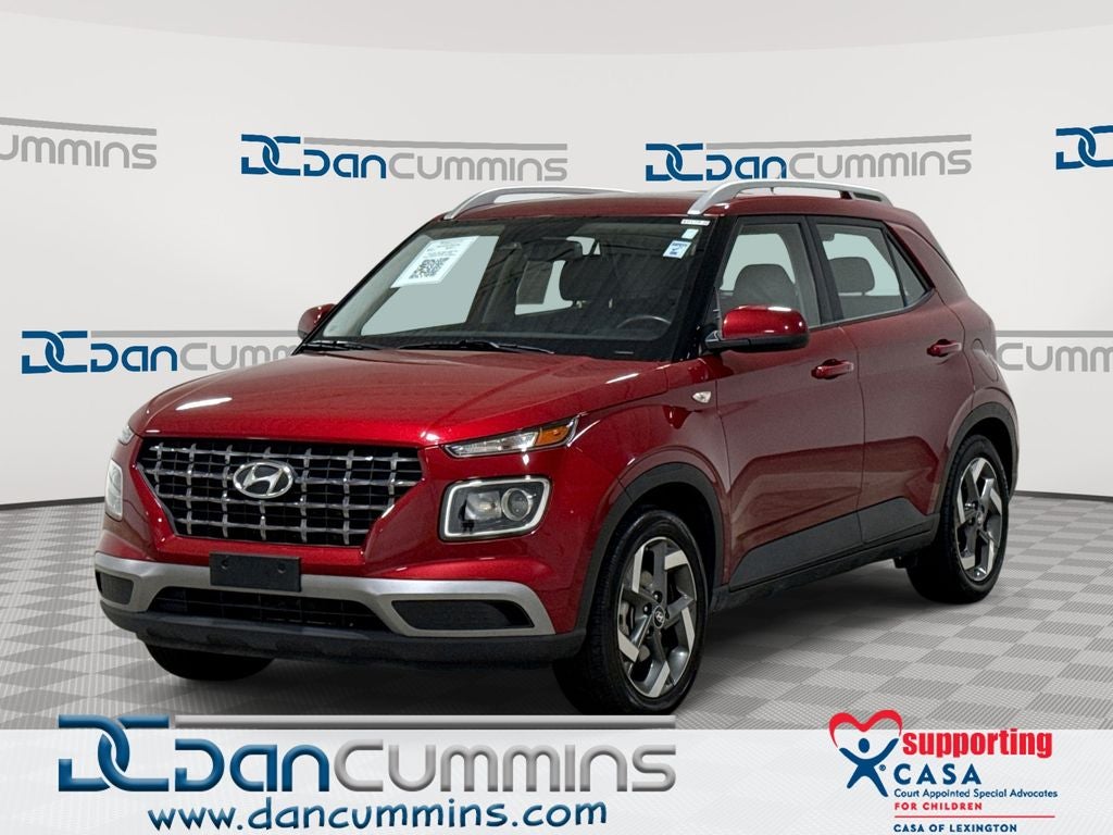 2024 Hyundai Venue SEL in Ultimate Red — front three-quarter view