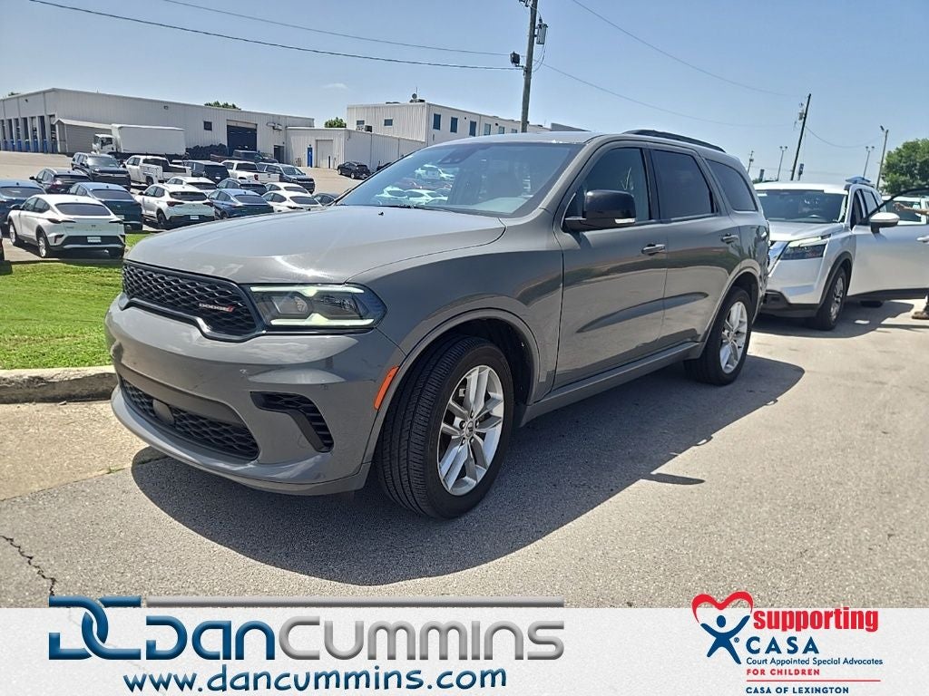 2024 Dodge Durango GT Plus in Destroyer Gray Clearcoat — front three-quarter view