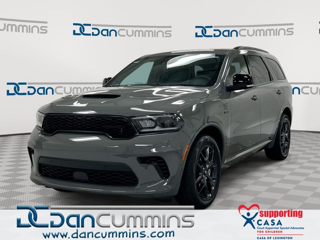 2026 Dodge Durango GT Plus in Destroyer Gray Clear-Coat Exterior Paint — front three-quarter view
