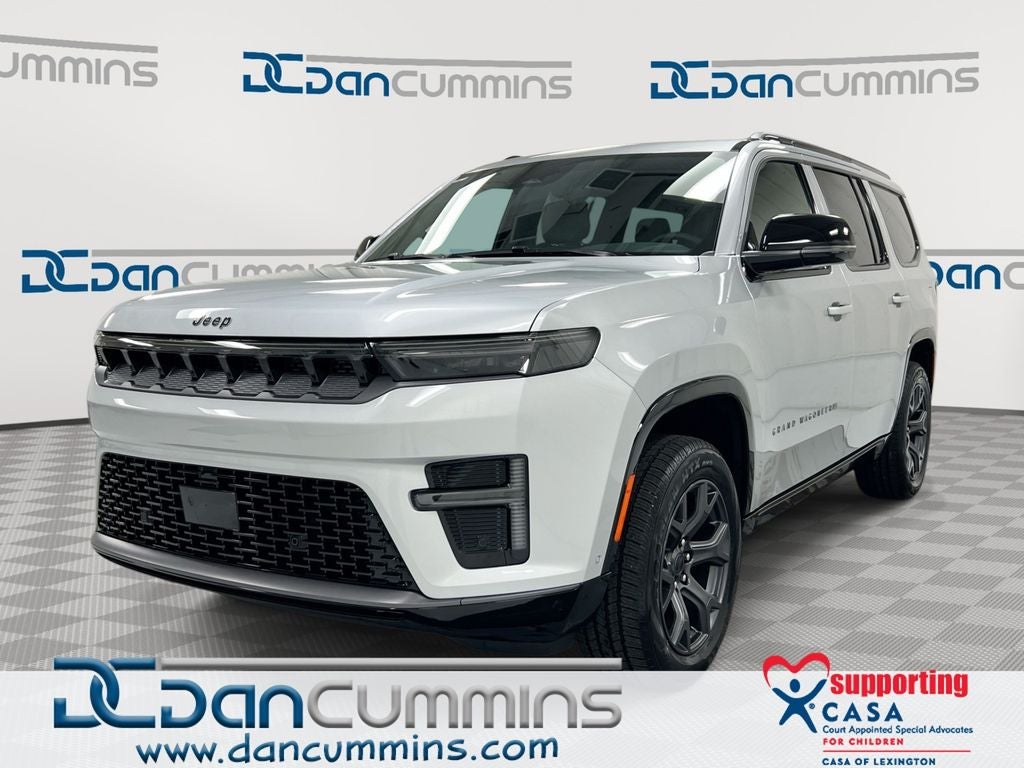 2026 Jeep Grand Wagoneer Limited Altitude in Silver-Zynith Exterior Paint — front three-quarter view