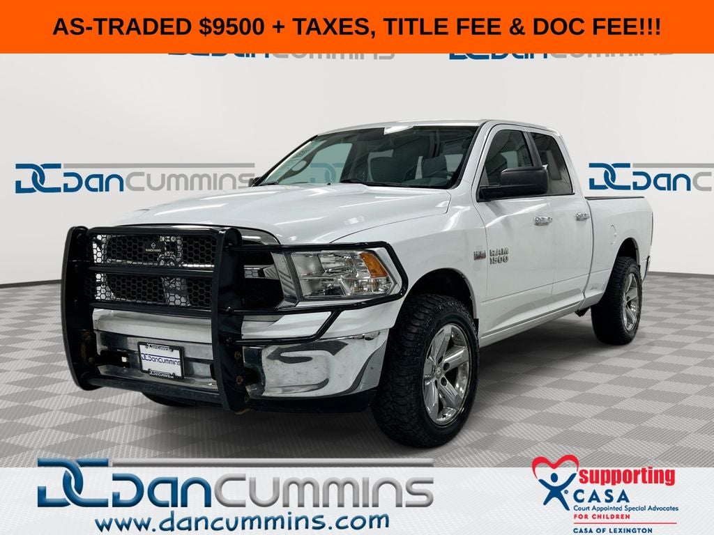 2016 RAM 1500 SLT in Bright White Clearcoat — front three-quarter view