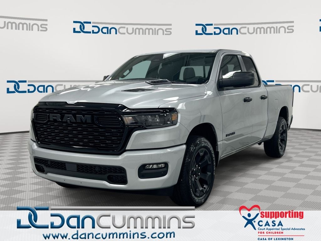 2026 RAM 1500 Express in Silver Zynith Exterior Paint — front three-quarter view