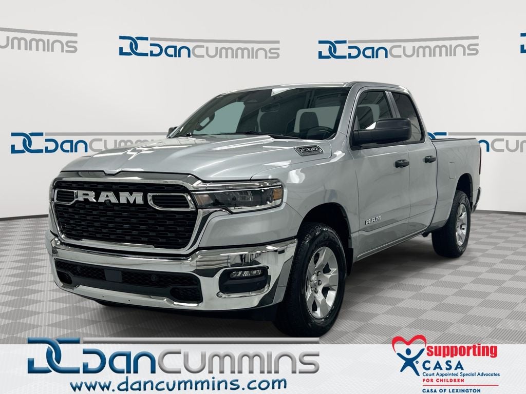 2026 RAM 1500 Big Horn/Lone Star in Silver Zynith Exterior Paint — front three-quarter view
