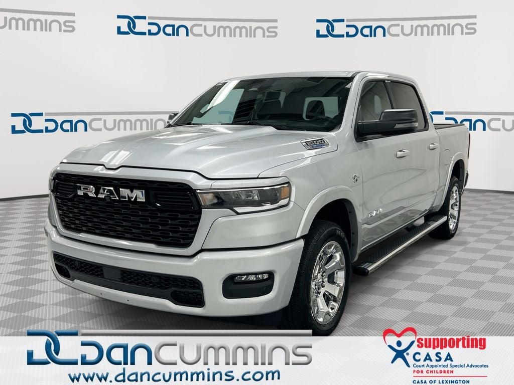 2026 RAM 1500 Big Horn/Lone Star in Silver Zynith Exterior Paint — front three-quarter view
