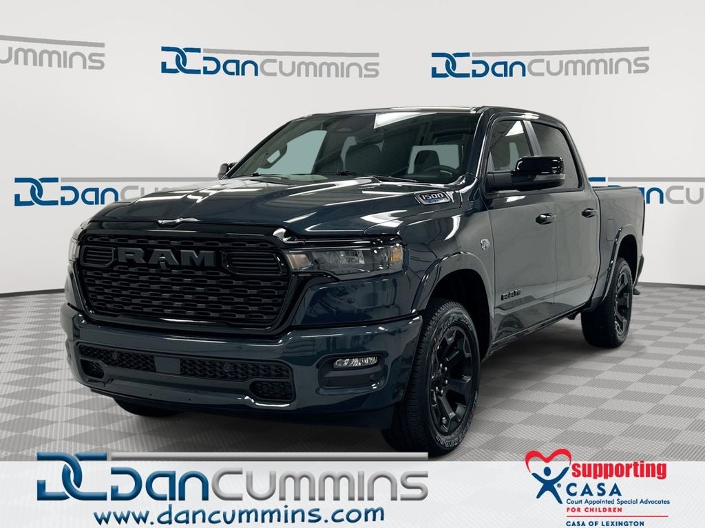 2026 RAM 1500 Big Horn/Lone Star in Forged Blue Metallic Exterior Paint — front three-quarter view