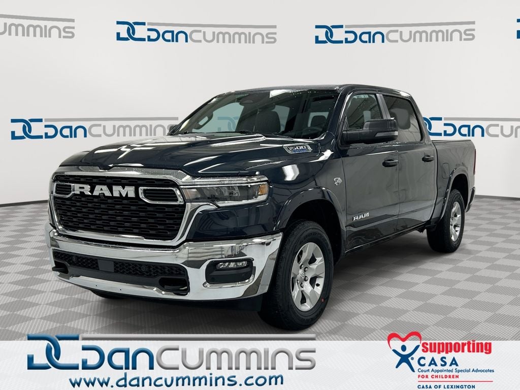 2026 RAM 1500 Big Horn/Lone Star in Forged Blue Metallic Exterior Paint — front three-quarter view