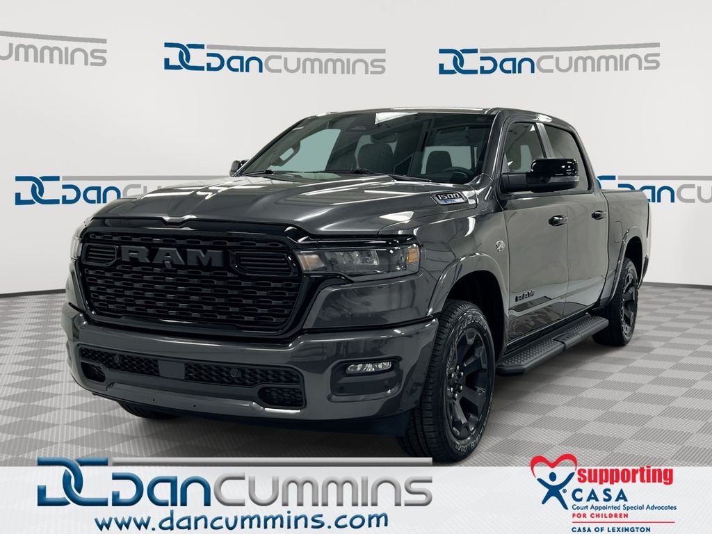 2026 RAM 1500 Big Horn/Lone Star in Granite Crystal Metallic Clear-Coat Exterior Paint — front three-quarter view