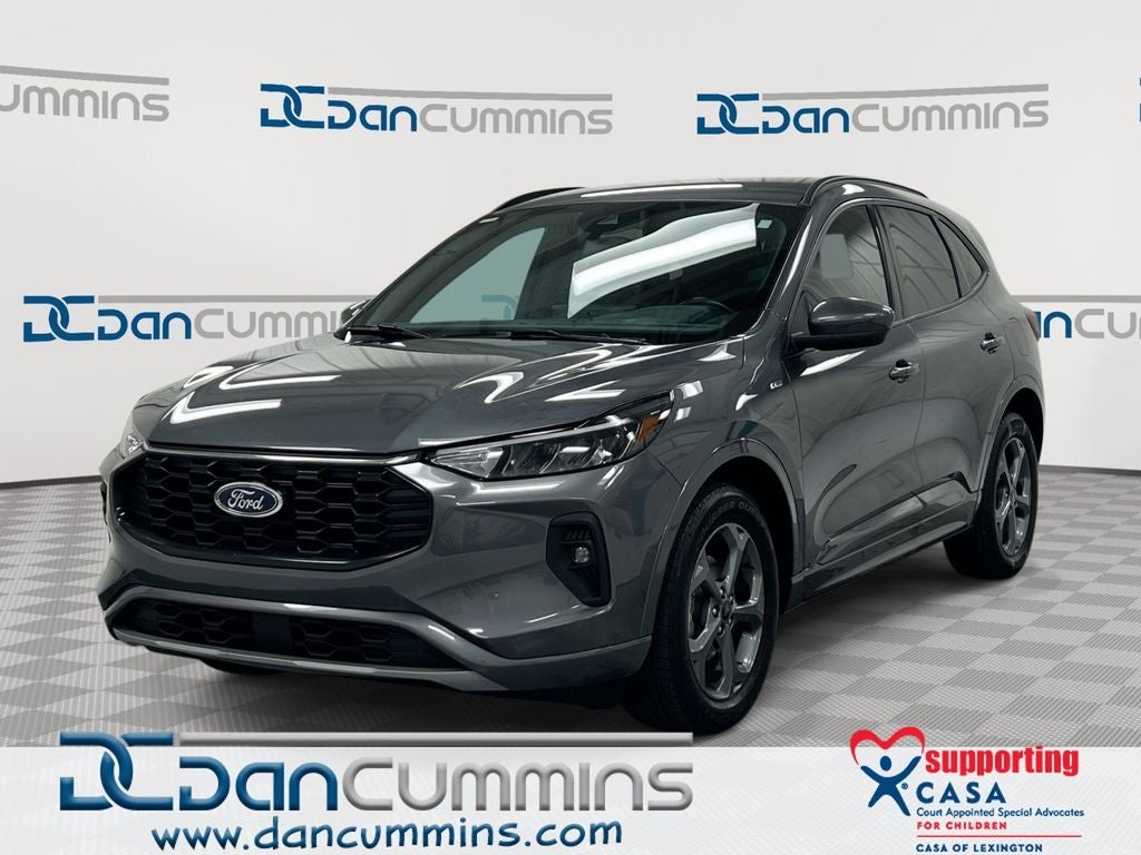 2023 Ford Escape ST-Line Select in Gray Metallic — front three-quarter view