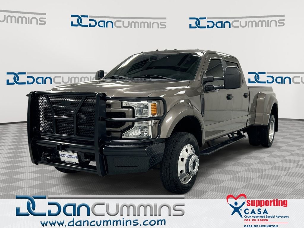2021 Ford F-450SD XL in Stone Gray Metallic — front three-quarter view