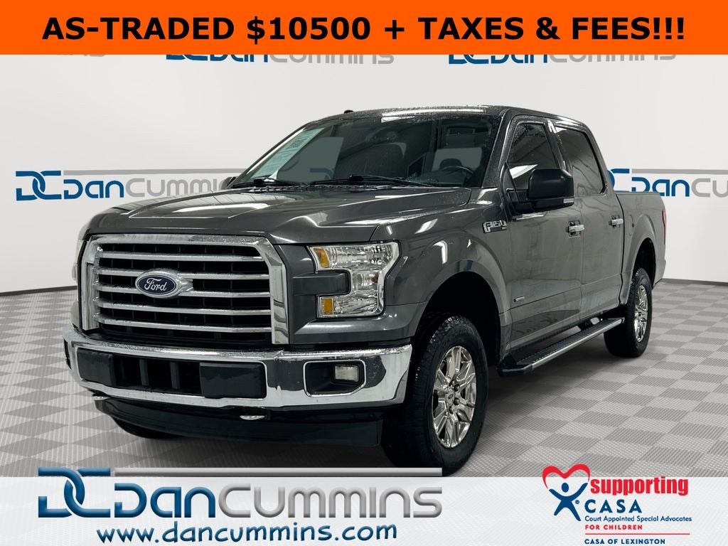 2017 Ford F-150 XLT in Magnetic — front three-quarter view