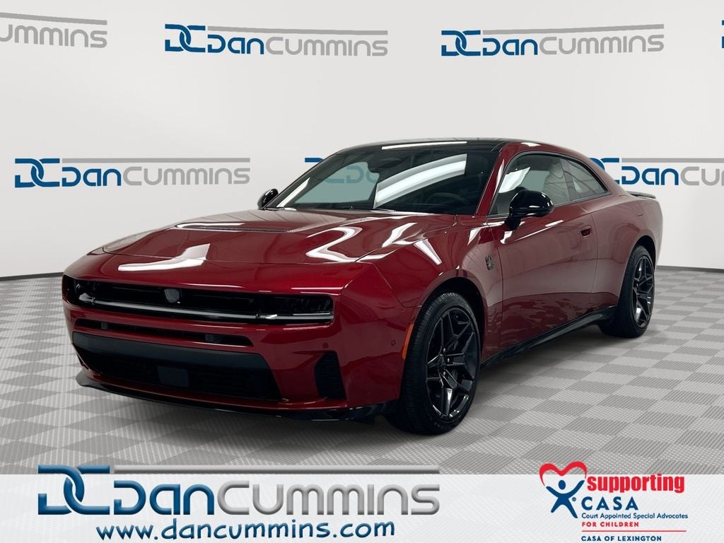 2026 Dodge Charger Scat Pack Plus in Redeye Exterior Paint — front three-quarter view