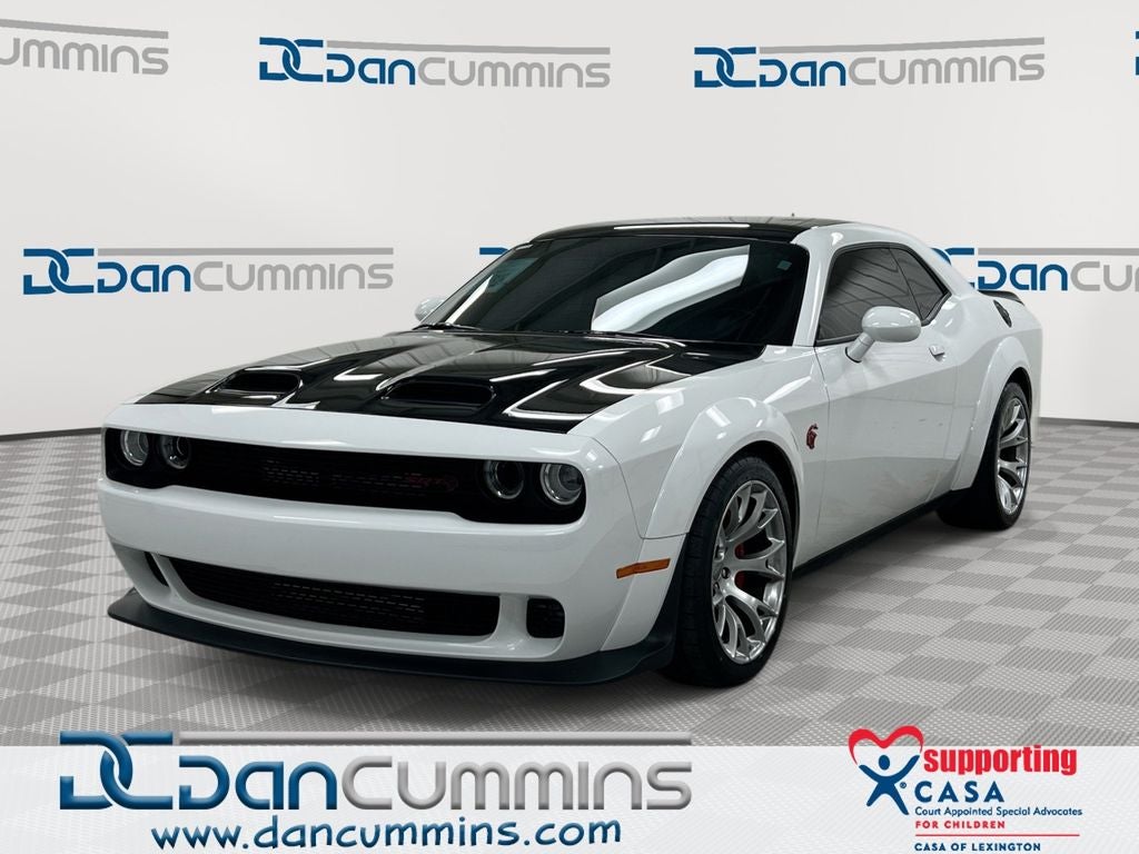 2023 Dodge Challenger SRT Hellcat Redeye Widebody Jailbreak in White Knuckle Clearcoat — front three-quarter view