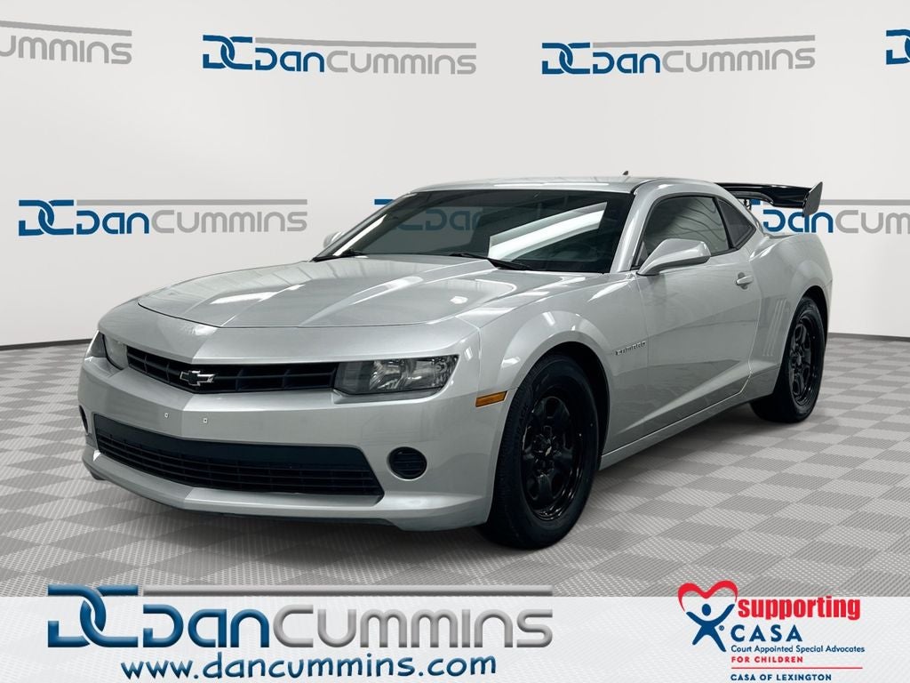 2014 Chevrolet Camaro 1LS in Silver Ice Metallic — front three-quarter view
