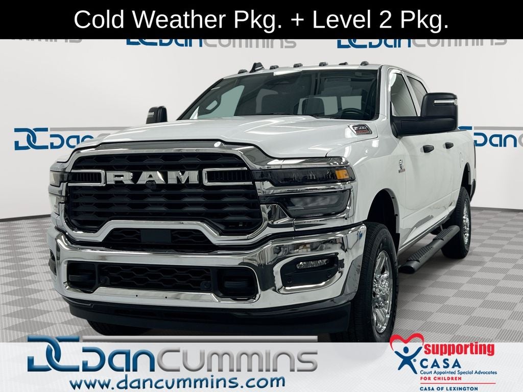 2026 RAM 2500 Tradesman in Bright White Clear-Coat Exterior Paint — front three-quarter view