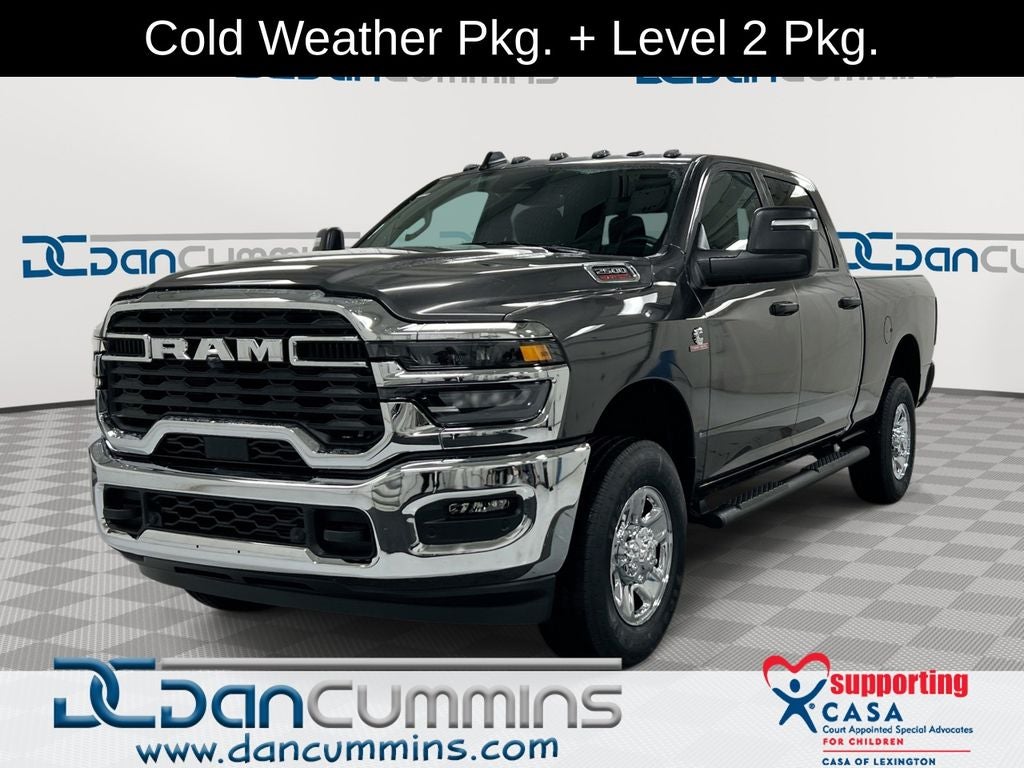 2026 RAM 2500 Tradesman in Granite Crystal Metallic Clear-Coat Exterior Paint — front three-quarter view