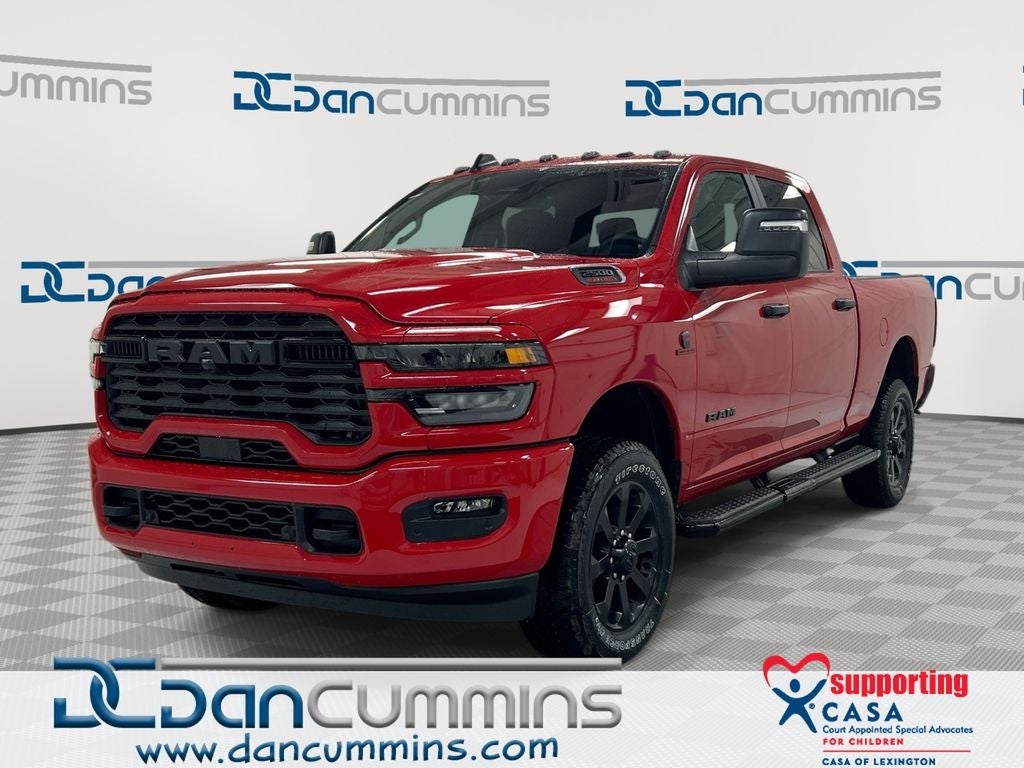 2026 RAM 2500 Big Horn in Flame Red Clear-Coat Exterior Paint — front three-quarter view