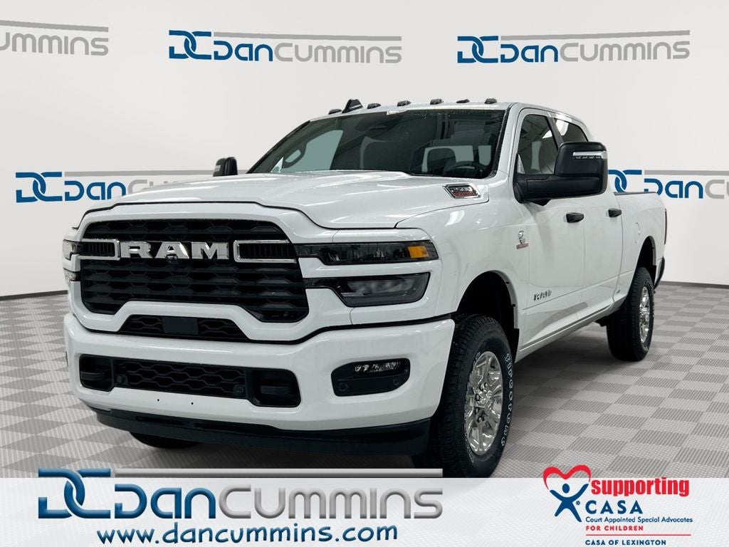 2026 RAM 2500 Big Horn in Bright White Clear-Coat Exterior Paint — front three-quarter view