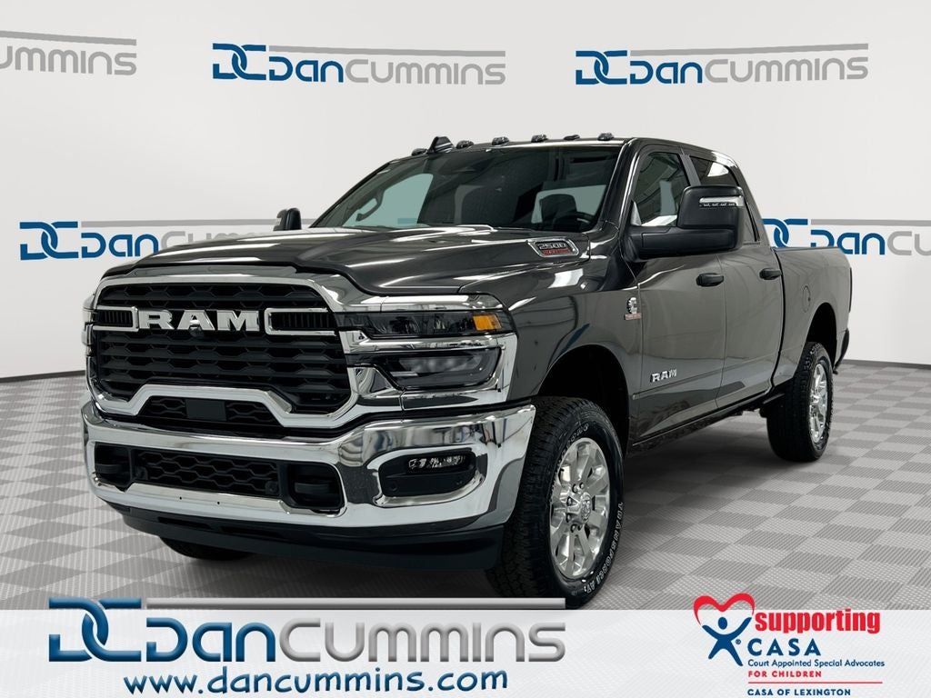 2026 RAM 2500 Big Horn in Granite Crystal Metallic Clear-Coat Exterior Paint — front three-quarter view