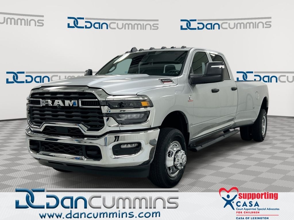 2026 RAM 3500 Tradesman in Silver-Zynith Exterior Paint — front three-quarter view