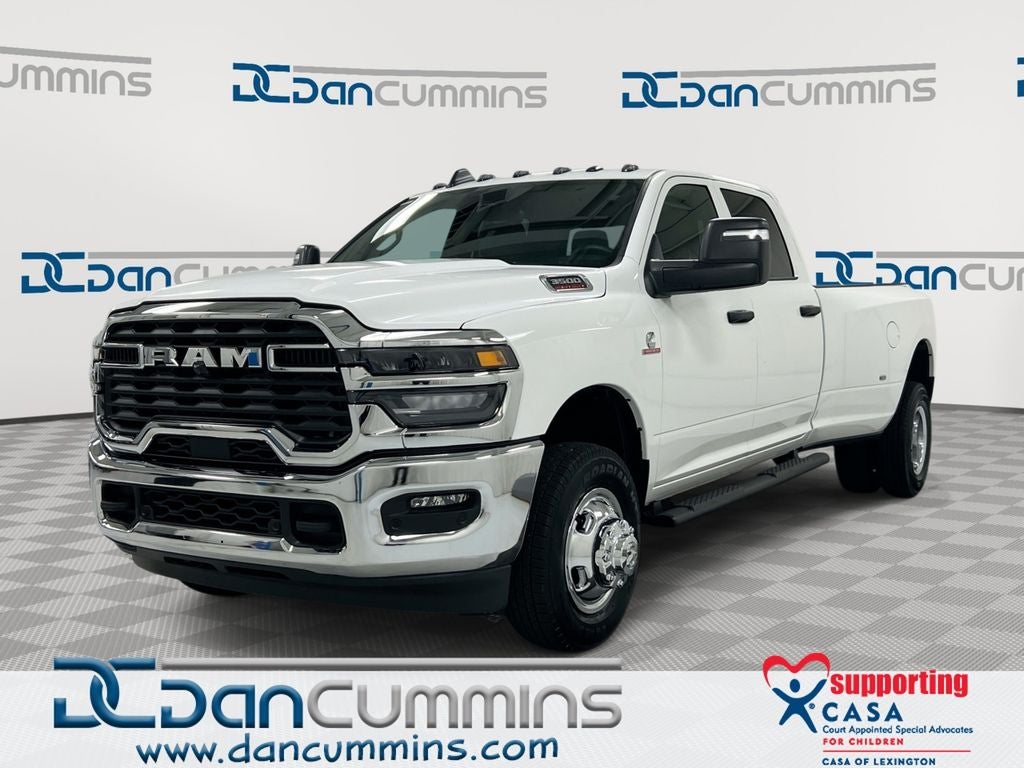 2026 RAM 3500 Tradesman in Bright White Clear-Coat Exterior Paint — front three-quarter view