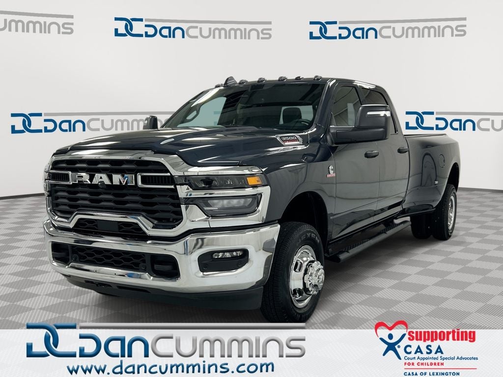 2026 RAM 3500 Tradesman in Forged Blue Metallic Exterior Paint — front three-quarter view