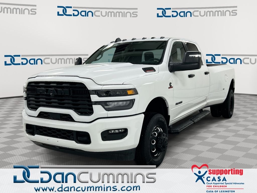2026 RAM 3500 Big Horn in Bright White Clear-Coat Exterior Paint — front three-quarter view