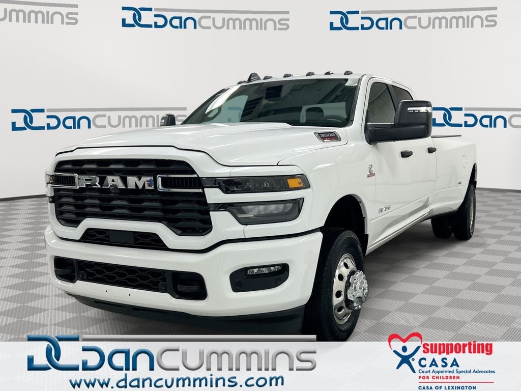 2026 RAM 3500 Big Horn in Bright White Clear-Coat Exterior Paint — front three-quarter view