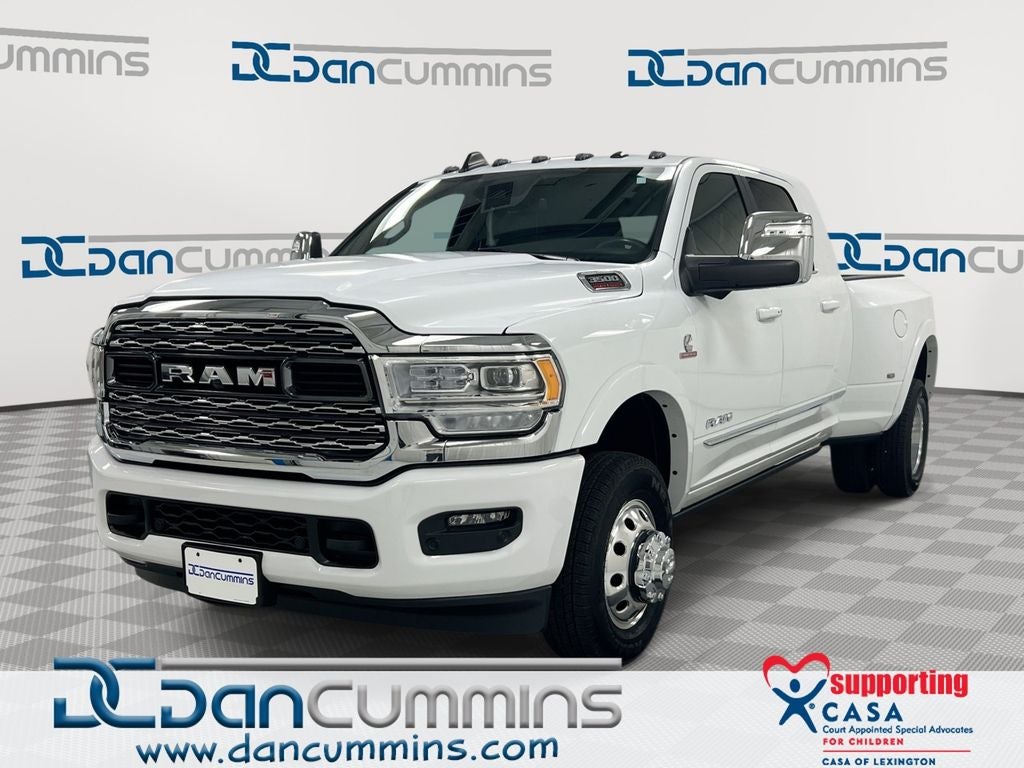 2024 RAM 3500 Limited in Bright White Clearcoat — front three-quarter view